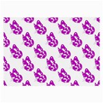 Purple Butterflies On Their Own Way  Large Glasses Cloth Front