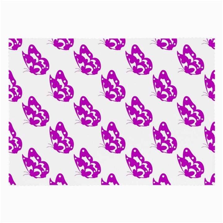 Purple Butterflies On Their Own Way  Large Glasses Cloth