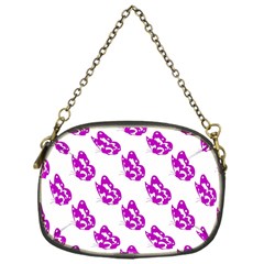 Purple Butterflies On Their Own Way  Chain Purse (one Side) by ConteMonfrey