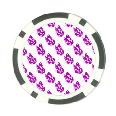 Purple Butterflies On Their Own Way  Poker Chip Card Guard by ConteMonfrey