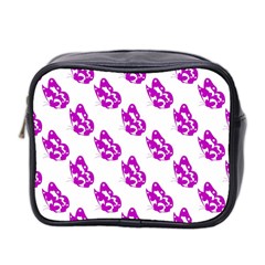 Purple Butterflies On Their Own Way  Mini Toiletries Bag (two Sides) by ConteMonfrey