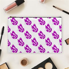 Purple Butterflies On Their Own Way  Cosmetic Bag (large) by ConteMonfrey