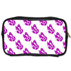 Purple Butterflies On Their Own Way  Toiletries Bag (one Side) by ConteMonfrey