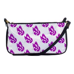 Purple Butterflies On Their Own Way  Shoulder Clutch Bag by ConteMonfrey