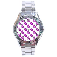 Purple Butterflies On Their Own Way  Stainless Steel Analogue Watch by ConteMonfrey