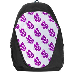 Purple Butterflies On Their Own Way  Backpack Bag by ConteMonfrey