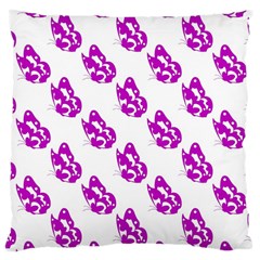 Purple Butterflies On Their Own Way  Large Cushion Case (two Sides) by ConteMonfrey