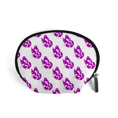 Purple Butterflies On Their Own Way  Accessory Pouch (small) by ConteMonfrey