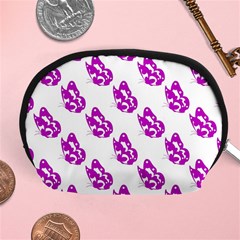 Purple Butterflies On Their Own Way  Accessory Pouch (medium) by ConteMonfrey