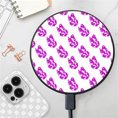 Purple Butterflies On Their Own Way  Wireless Fast Charger(black)