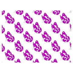 Purple Butterflies On Their Own Way  Premium Plush Fleece Blanket (extra Small) by ConteMonfrey