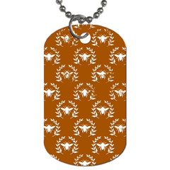 Brown Golden Bees Dog Tag (one Side) by ConteMonfrey