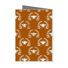 Brown Golden Bees Mini Greeting Cards (pkg Of 8) by ConteMonfrey