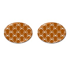 Brown Golden Bees Cufflinks (oval) by ConteMonfrey