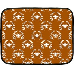 Brown Golden Bees Fleece Blanket (mini) by ConteMonfrey