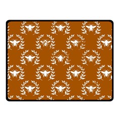 Brown Golden Bees Fleece Blanket (small) by ConteMonfrey