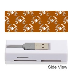 Brown Golden Bees Memory Card Reader (stick) by ConteMonfrey