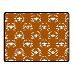 Brown Golden Bees Two Sides Fleece Blanket (small) by ConteMonfrey