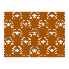 Brown Golden Bees Two Sides Premium Plush Fleece Blanket (mini) by ConteMonfrey