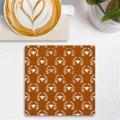 Brown Golden Bees Uv Print Square Tile Coaster  by ConteMonfrey