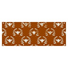 Brown Golden Bees Banner And Sign 8  X 3  by ConteMonfrey