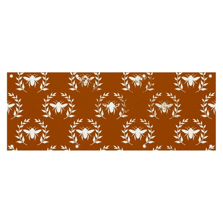 Brown Golden Bees Banner and Sign 8  x 3 