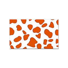 Orange Cow Dots Sticker Rectangular (10 Pack) by ConteMonfrey