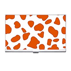 Orange Cow Dots Business Card Holder by ConteMonfrey