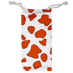 Orange Cow Dots Jewelry Bag by ConteMonfrey