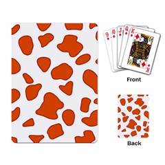 Orange Cow Dots Playing Cards Single Design (rectangle) by ConteMonfrey