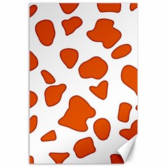 Orange Cow Dots Canvas 24  X 36  by ConteMonfrey