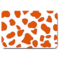 Orange Cow Dots Large Doormat by ConteMonfrey