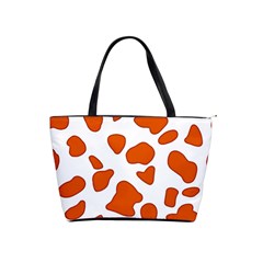 Orange Cow Dots Classic Shoulder Handbag by ConteMonfrey