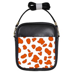 Orange Cow Dots Girls Sling Bag by ConteMonfrey