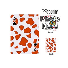 Orange Cow Dots Playing Cards 54 Designs (mini) by ConteMonfrey