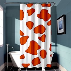 Orange Cow Dots Shower Curtain 36  X 72  (stall)  by ConteMonfrey