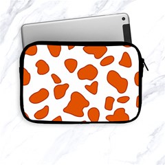 Orange Cow Dots Apple Ipad Mini Zipper Cases by ConteMonfrey