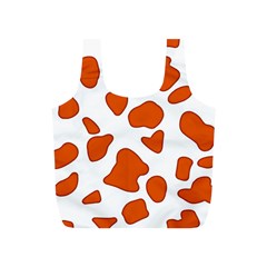 Orange Cow Dots Full Print Recycle Bag (s) by ConteMonfrey