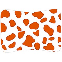 Orange Cow Dots Velour Seat Head Rest Cushion by ConteMonfrey