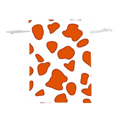 Orange Cow Dots Lightweight Drawstring Pouch (s) by ConteMonfrey