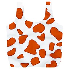 Orange Cow Dots Full Print Recycle Bag (xxl) by ConteMonfrey