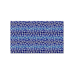 Animal Print - Blue - Leopard Jaguar Dots Small  Sticker Rectangular (10 Pack) by ConteMonfrey