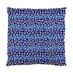 Animal Print - Blue - Leopard Jaguar Dots Small  Standard Cushion Case (one Side) by ConteMonfrey