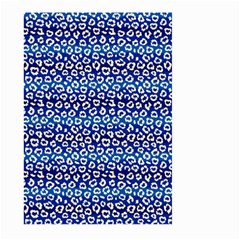 Animal Print - Blue - Leopard Jaguar Dots Small  Large Garden Flag (Two Sides)