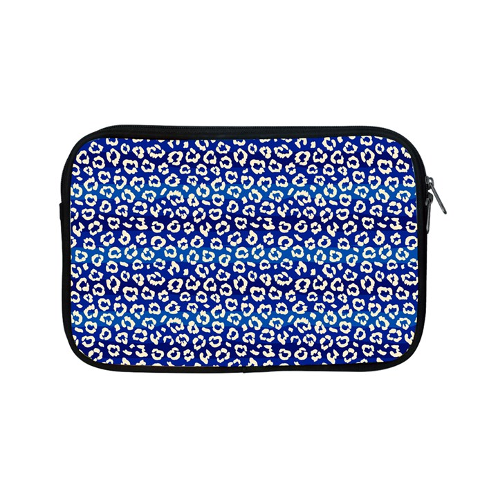 Animal Print - Blue - Leopard Jaguar Dots Small  Apple iPad Mini Zipper Cases