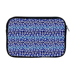 Animal Print - Blue - Leopard Jaguar Dots Small  Apple Macbook Pro 17  Zipper Case by ConteMonfrey