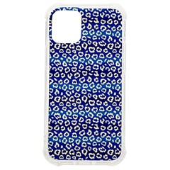 Animal Print - Blue - Leopard Jaguar Dots Small  Iphone 12 Mini Tpu Uv Print Case	 by ConteMonfrey