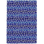 Animal Print - Blue - Leopard Jaguar Dots Small  A4 Acrylic Clipboard Back