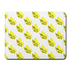 Yellow Butterflies On Their Own Way Small Mousepad by ConteMonfrey