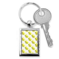 Yellow Butterflies On Their Own Way Key Chain (rectangle) by ConteMonfrey